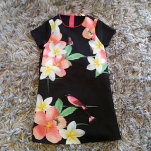 Ted Baker Black printed Girls Dress